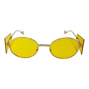 6115 | Yellow Fashion Sunglasses with Sideblinders